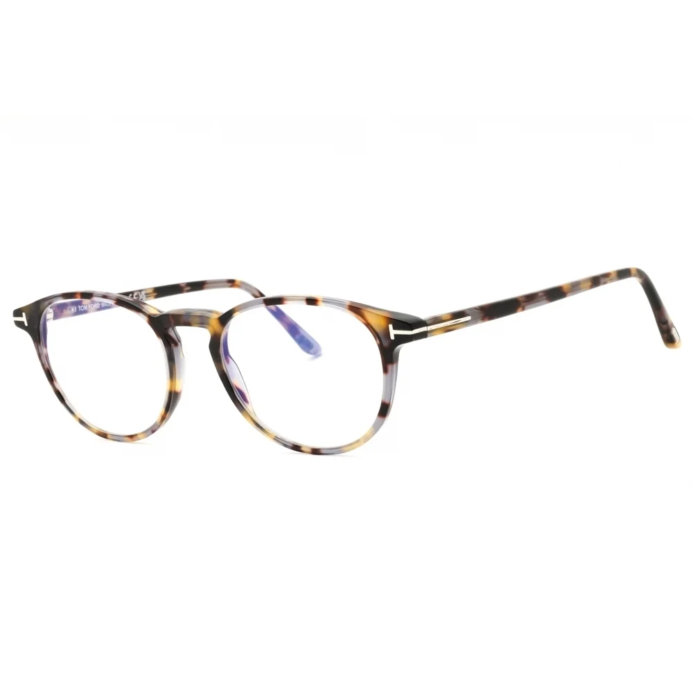 NWT Tom Ford FT5803 Coloured Havana Round 51mm Eyeglasses